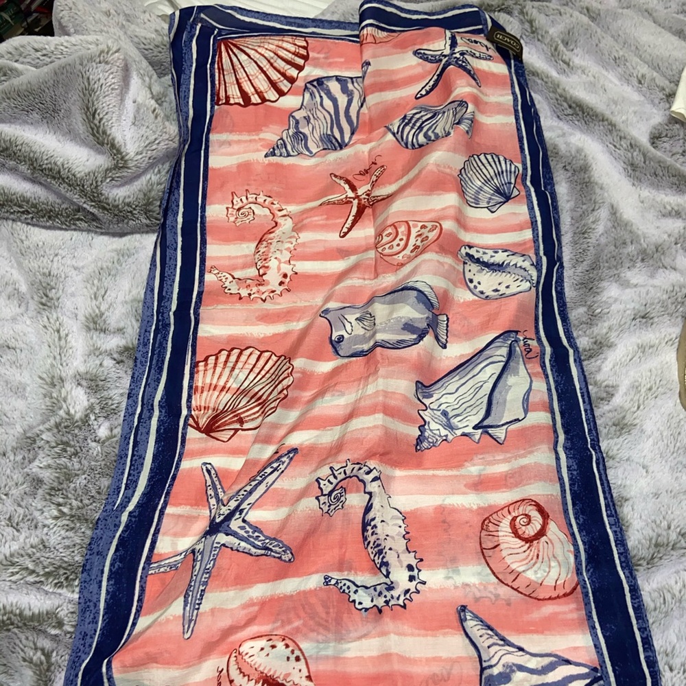 Sea Themed Coach Scarf